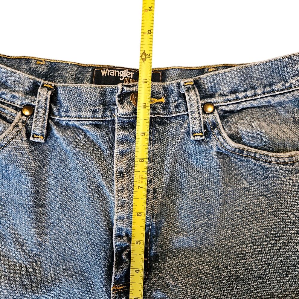 Wrangler George Strait Jeans Mens 34x30 (31x29) Blue Western Cowboy Straight Leg - Picture 11 of 11